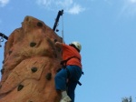 Rock wall climbing